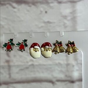 Festive Holiday Earrings Set for Kids